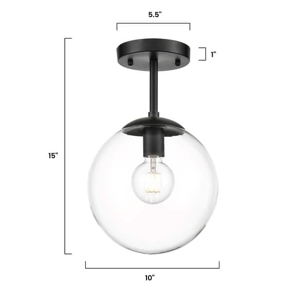 dimension image slide 1 of 4, Light Society Zeno Globe Ceiling Light