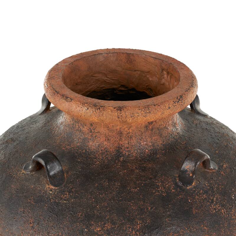 Copper Magnesium Oxide Textured Ombre Antique Amphora Vase