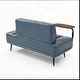 preview thumbnail 15 of 28, 55"W Faux Leather End of Bed Bench With side table