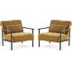 preview thumbnail 32 of 46, MCombo set of 2 Modern Accent, Ergonomics Lounge Chair for Living Room, Chenille, HQ417