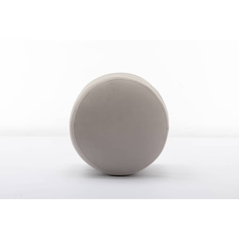 Velvet Round Ottoman Footrest Stool
