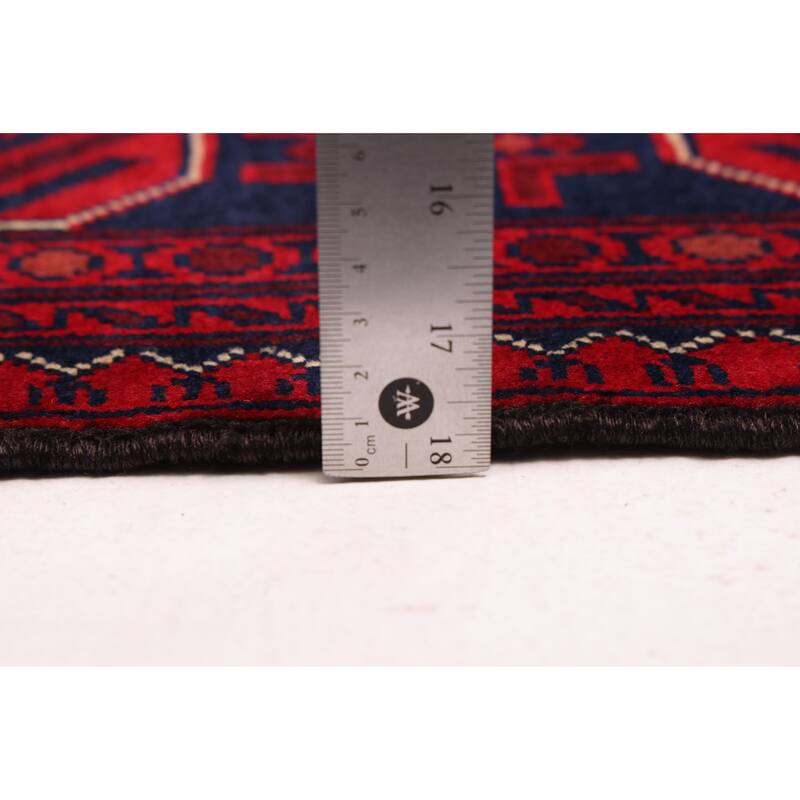 ECARPETGALLERY Hand-knotted Finest Khal Mohammadi Red Wool Rug - 4'2 x 6'10