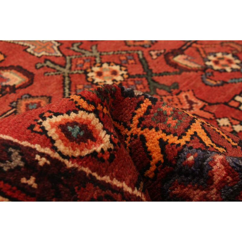 ECARPETGALLERY Hand-knotted Andelz Red Wool Rug - 3'8 x 9'6