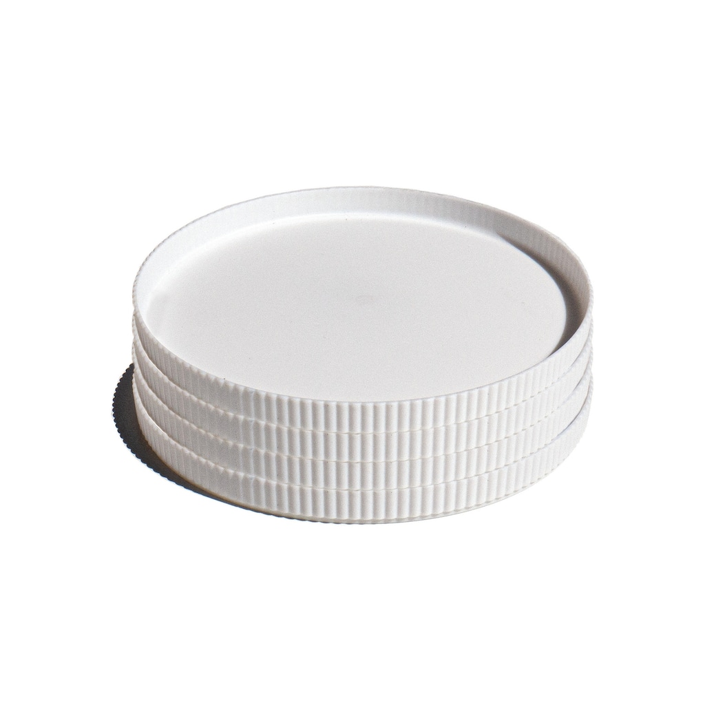 Abode Homewares Mesa PP Dinner Plate - White - 10" - Set of 4