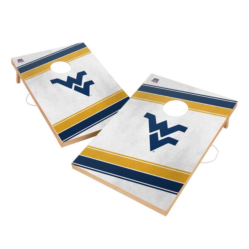 West Virginia University Mountaineers WVU 2x4 Tailgate Cornhole Boards - Include LED Lights
