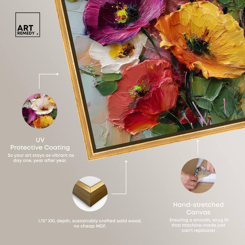 Floral Texture II Canvas by Art Remedy