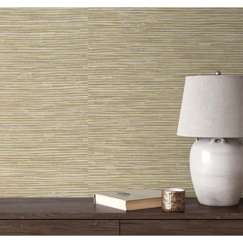 NextWall Cyrus Faux Grasscloth Peel and Stick Wallpaper
