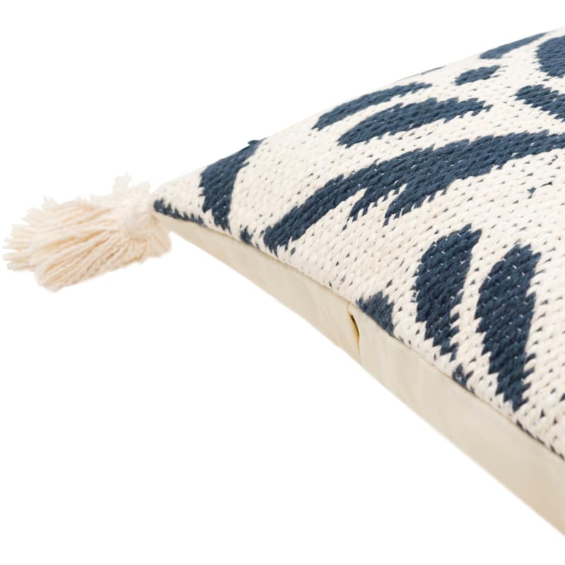 Sierrae Coastal Cottage Throw Pillow with Tassels