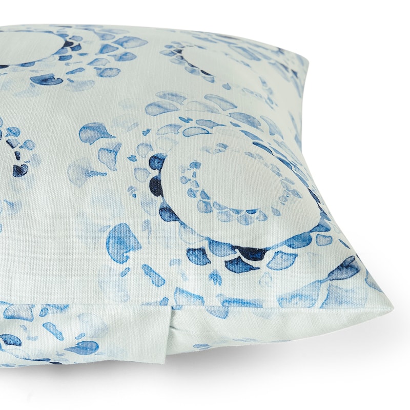 Exclusive Fabrics Printed Cotton Throw Pillow Covers 18 X 18 - Textured Decorative Pillow Covers (Set of 2)