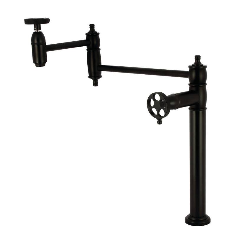 Kingston Brass KS370.RKZ Wendell 3 GPM Single Hole Pot Filler - Matte Black