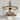 Cusp Barn 15.7 Inch Farmhouse Drum Wood Chandelier, 5-Light Rustic Over Table Chandelier Light Fixtures for Kitchen Island Foyer