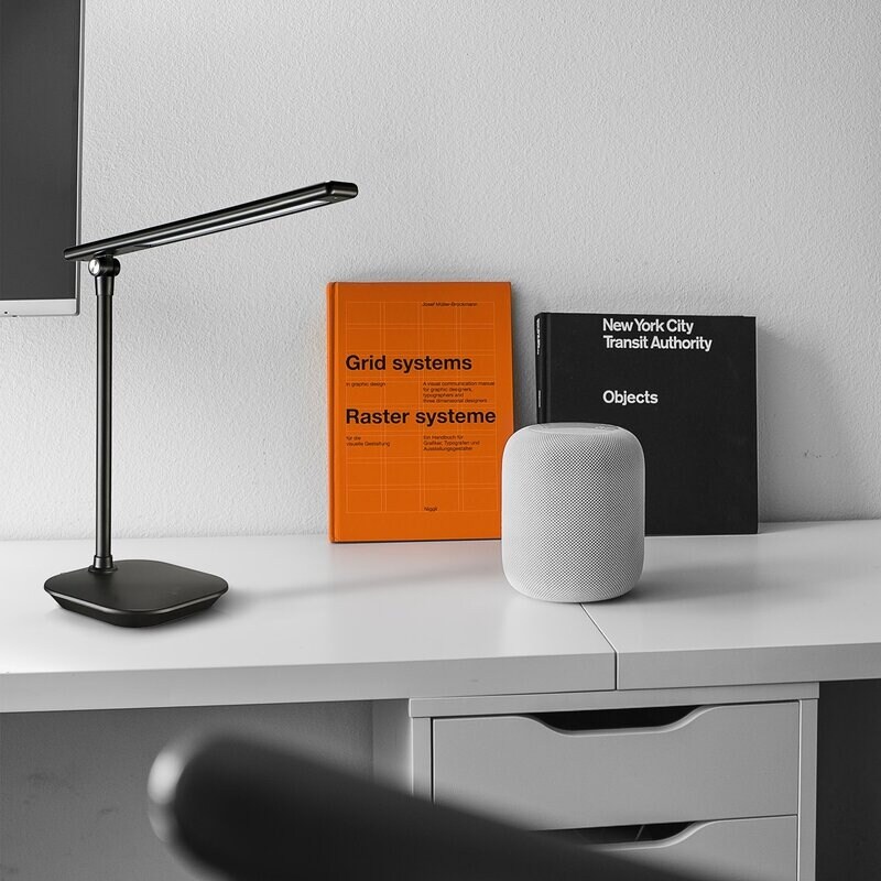 matte black desk lamp