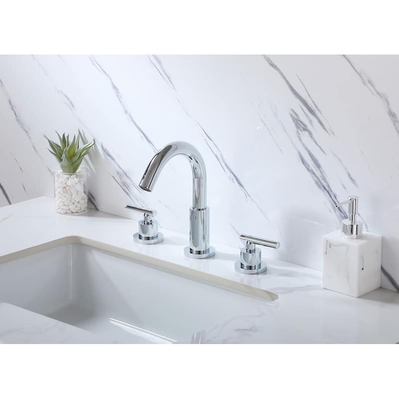 Elegant Lighting FAV-1009 Leah 1.5 GPM Widespread Bathroom Faucet