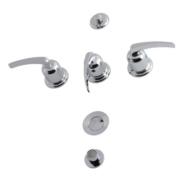 slide 2 of 13, Kingston Brass Centurion Three-Handle Bidet Faucet