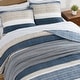 preview thumbnail 10 of 13, Nautica Ridgeport Cotton Reversible Blue Quilt Set