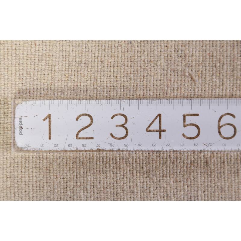 Hand Knotted Oriental 100% Wool Carpet Tribal Tribal Beige & Ivories Gabbeh Area Rug - 3' 0'' X 2' 0''