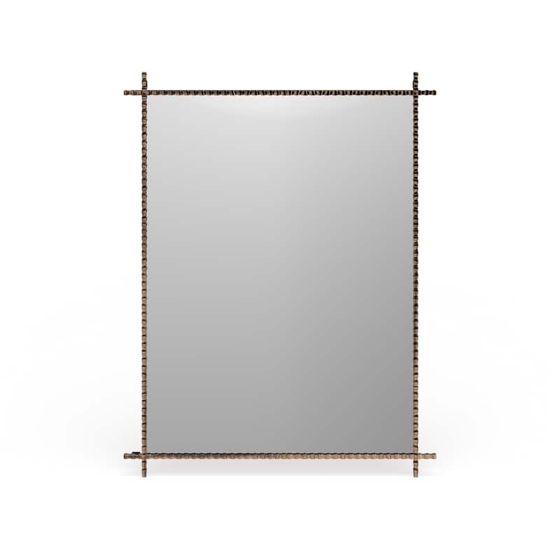 Allan Andrews Allen Andrews Isarno Large Rectangular Decorative Metal Industrial Mirror