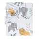 preview thumbnail 5 of 4, Lambs & Ivy Jungle Adventure 100% Cotton Baby/Toddler Fitted Crib Sheet - White