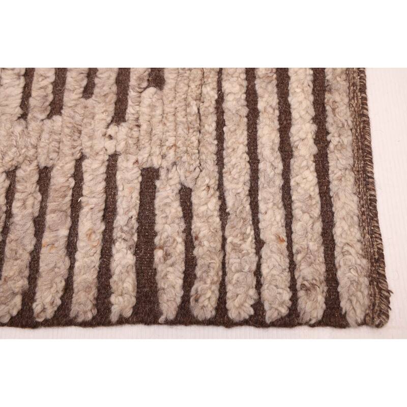 ECARPETGALLERY Hand-knotted Tangier Tan Wool Rug - 5'6 x 7'11