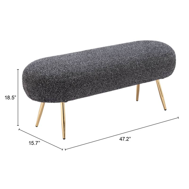 Creek Bench Glitter Black