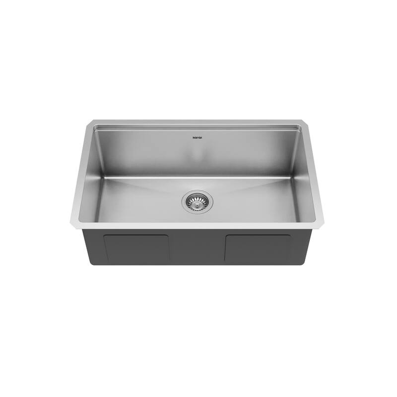 Karran Elite WS-35-PK1 Undermount 30" Single Bowl Stainless Steel Workstation Kitchen Sink
