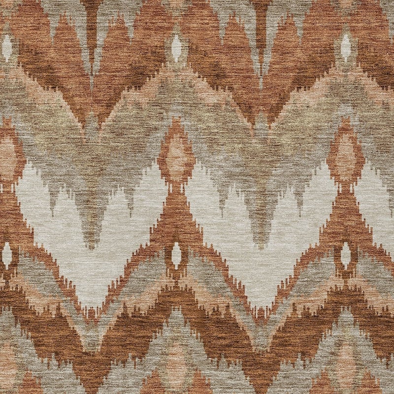 HomeRoots Ikat Transitional Rectangle Outdoor Rug