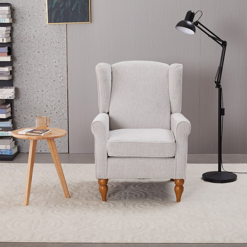 Arm Chairs Wingback Chairs with Solid Wood Coffee Table, Reading Chair