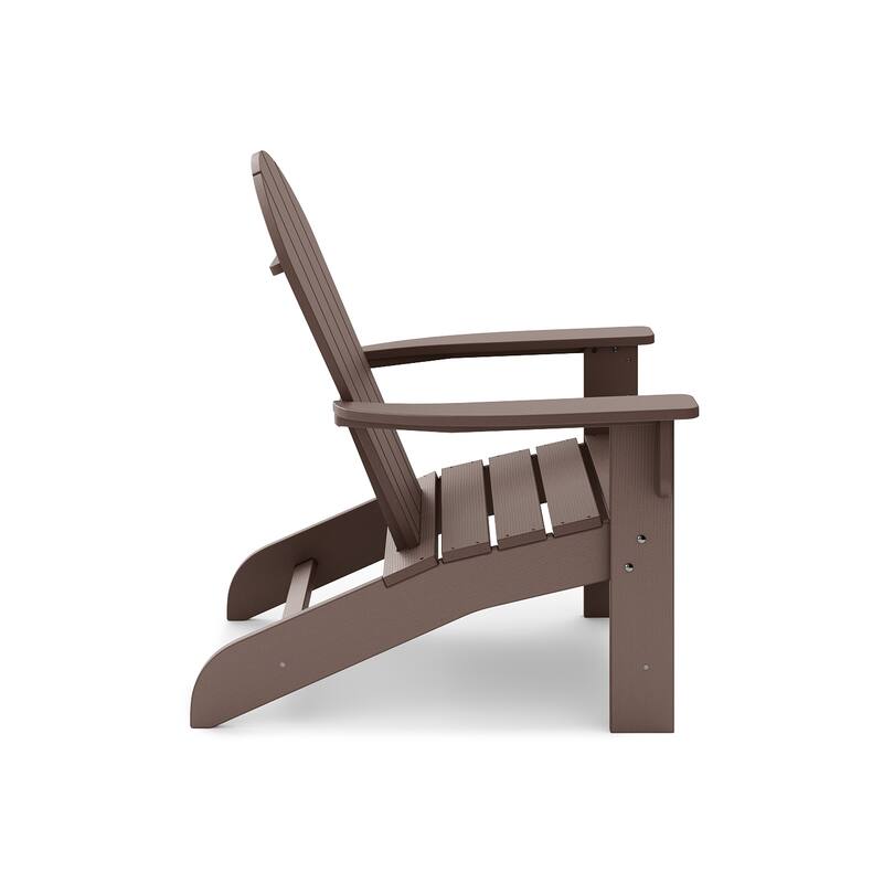 Brown Adirondack Chair - Premium Hdpe Poly Lumber For Pool (Excluding the table)