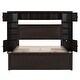 preview thumbnail 19 of 52, Modern Platform Bed with Integrated Cabinet and Drawers