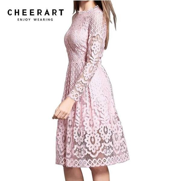Shop Cheerart High Quality Women Bohemian White Lace Autumn