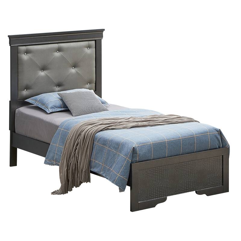 Virtue Black Twin Bed