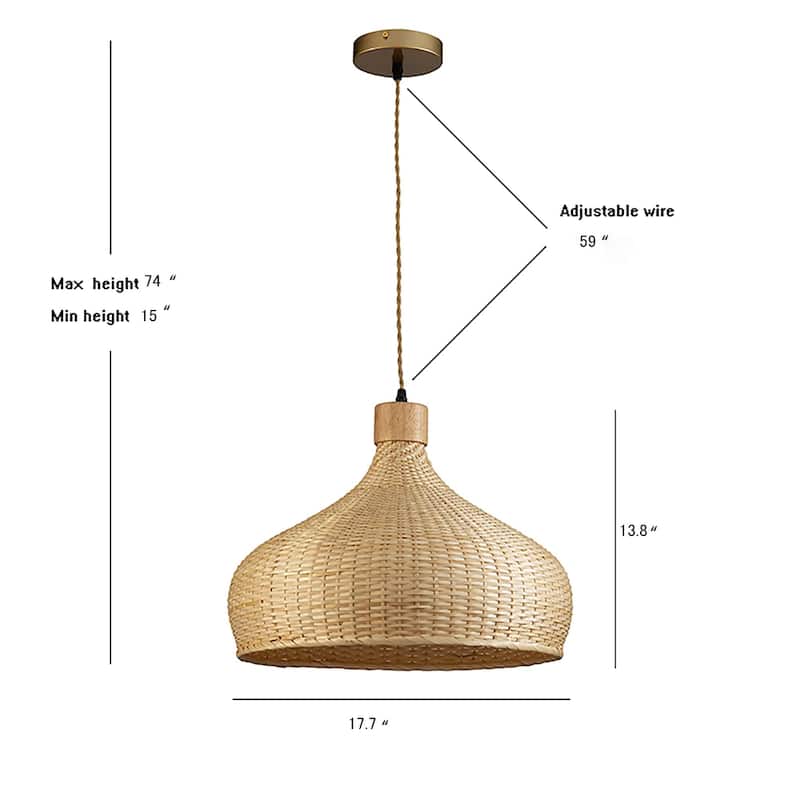 Rasa Pendant Light - 13" x 17.7"