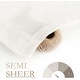preview thumbnail 47 of 58, DriftAway Pinch Pleat Linen Textured Semi Sheer Solid Curtains Back Tabs