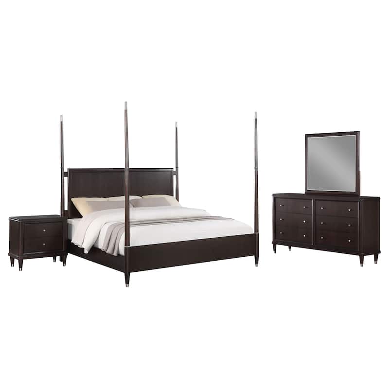 Emberlyn Mid-Century Modern Poster Bedroom Set Brown