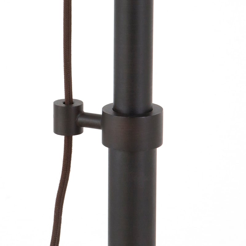 Devonshire Floor Lamp In Blackened Bronze With Pulley System