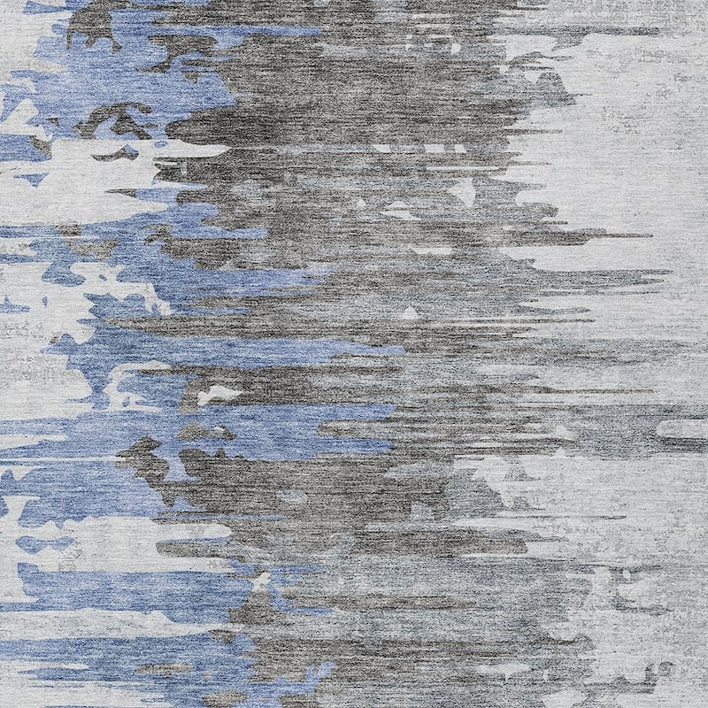 HomeRoots Abstract Transitional Rectangle Outdoor Rug