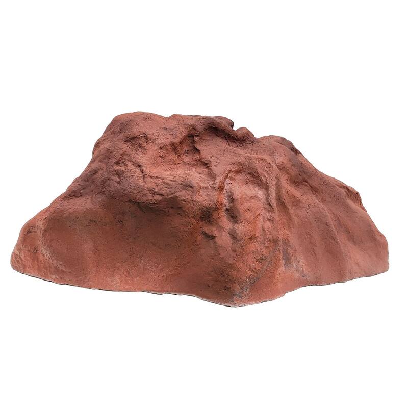 Outdoor Artificial Landscaping Rock Well Pump Cover Fiberglass Boulder