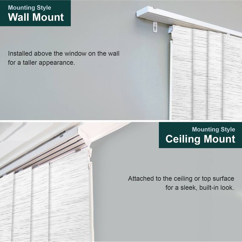 CHICOLOGY Adjustable Sliding Panels, Light Filtering - 46"- 86" W X 92" H