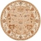 preview thumbnail 36 of 44, SAFAVIEH Handmade Bergama Ressie Oriental Hand-spun Wool Rug 6' Round - Taupe/Ivory - Round