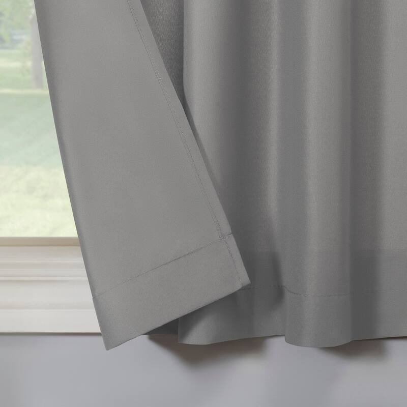 No. 918 Martine Microfiber Semi-Sheer Rod Pocket Kitchen Curtain Valance and Tiers Set
