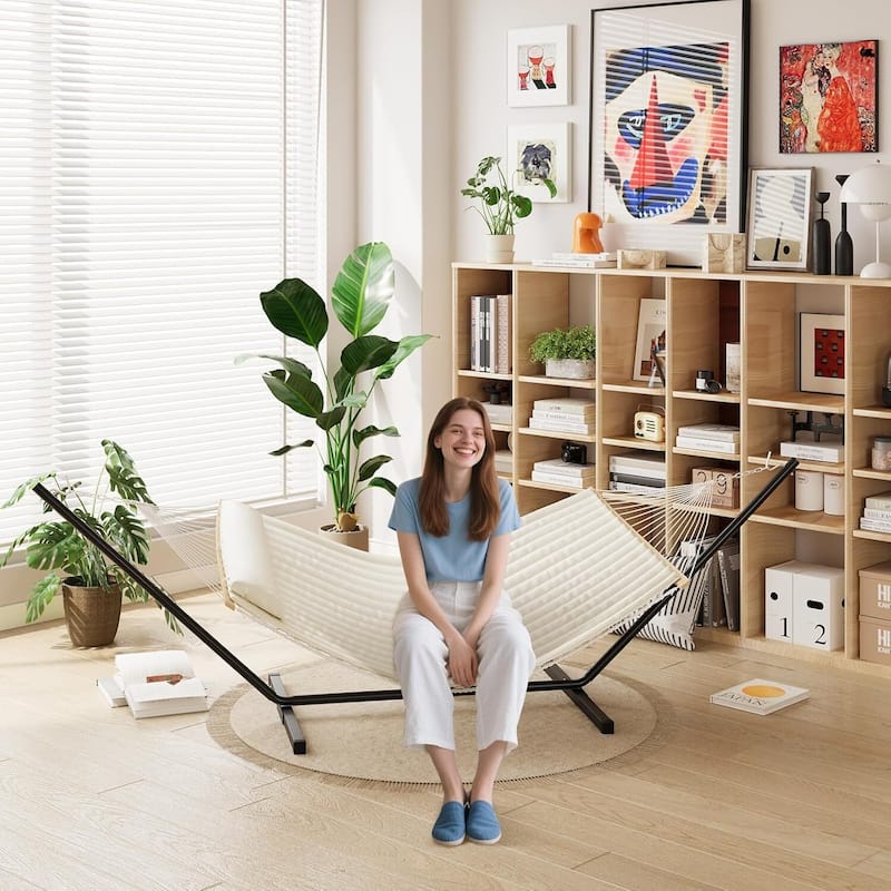 Outdoor Portable Hammocks for Outside Backyard Garden - N/A