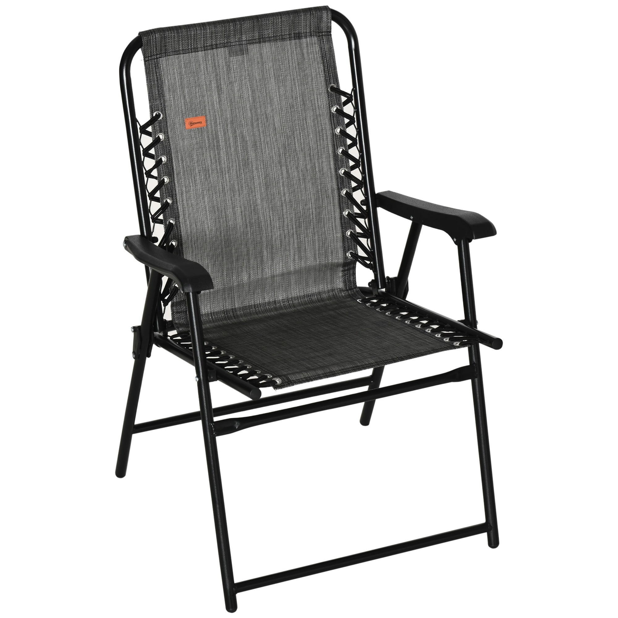 Caravan Canopy Suspension Folding Sports Chair - Bungee Suspension, Textaline Fabric, 300 Lb Capacity, Blue