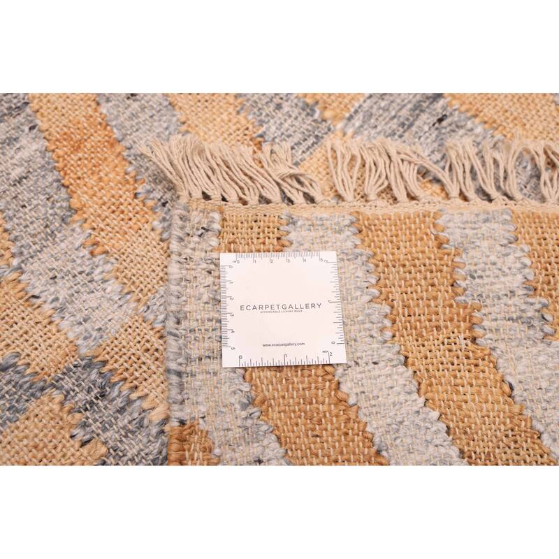 ECARPETGALLERY Flat-Weave Palas Denizli Tan Kilim - 5'5 x 7'7