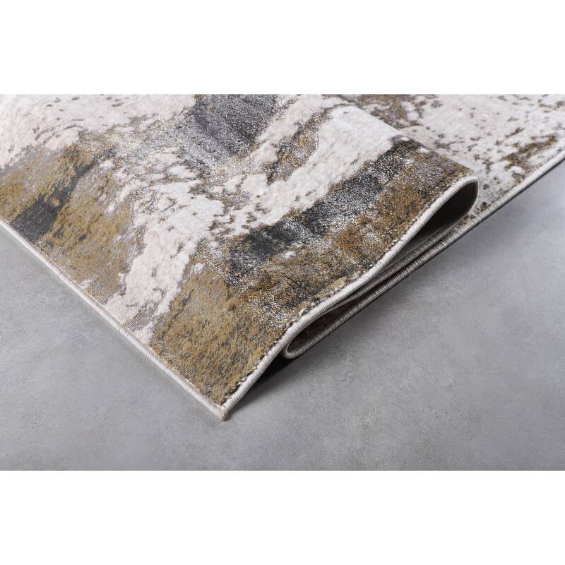 Viana Collection Modern Abstract Area Rug