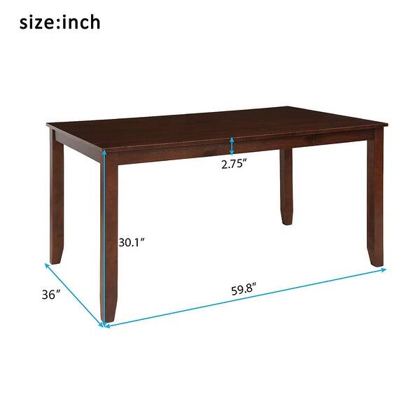 Vintage Rectangular Wood Dining Table for Dining Room - Bed Bath ...