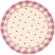 preview thumbnail 12 of 11, SAFAVIEH Handmade Novelty Dajana Polka Dot Wool Rug 3' Round - Ivory/Pink - Round