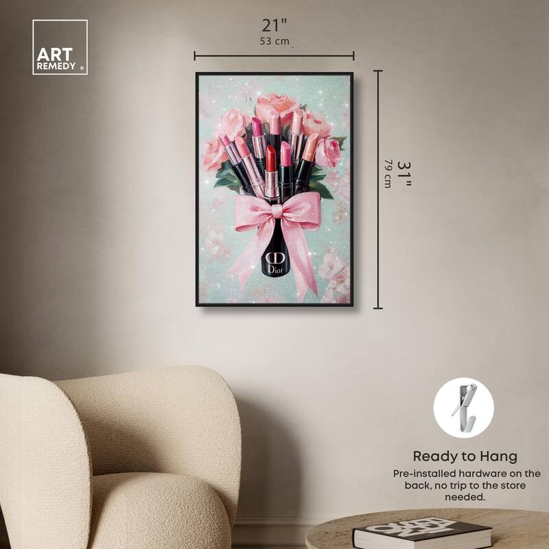 Petitie Bouquet of Lipsticks Canvas by Art Remedy