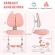 preview thumbnail 15 of 31, Costway Kids Study Chair with Adjustable Double Backrest, Footrest, - See Details
