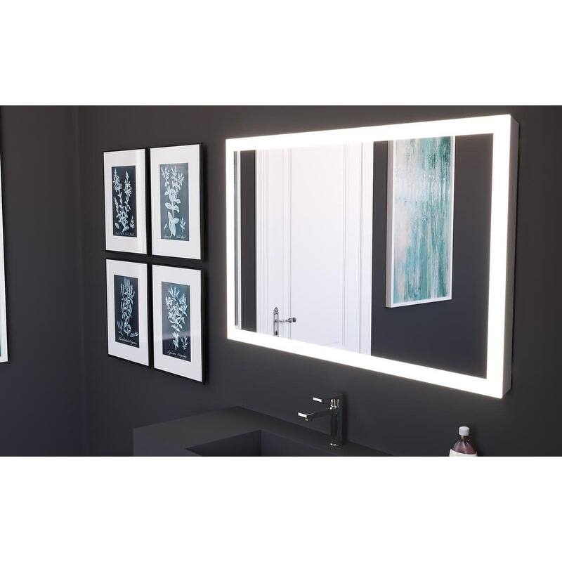 Smart Angelina Voice Controlled LED Decorative Bathroom and Vanity Mirror