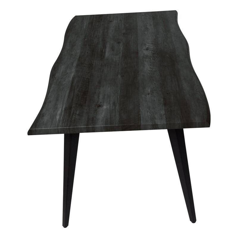 Ravenna Rectangular Dining Table with 63-Inch Wide MDF Tabletop and Powder Coated Metal Legs